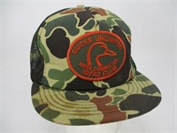 Vintage Snapback Trucker Hat - Ducks Unlimited Pat