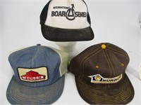 Vintage Snapback Trucker Hat - Lot (3) Farm Patch