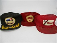 Vintage Snapback Trucker Hat - Lot (3) Yamaha Patc