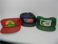 Vintage Snapback Trucker Hat - Lot (3) Farm Seed P