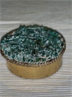 Emerald Gemstone Pill Box