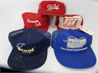 Vintage Snapback Trucker Hat - Lot (5) Patch & Pri