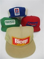 Vintage Snapback Trucker Hat - Lot (4) Patch Hats