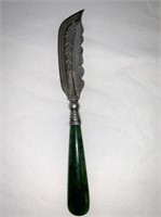 1910 Sterling Knife Jade Handle
