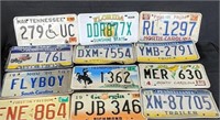 12 Assorted Liscense Plates