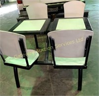 4 Seat Table with Swivel Seats