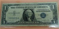 One Dollar STAR Note Silver Certificate