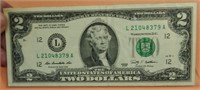 Series 2009  Two Dollar Federal Reserve Note