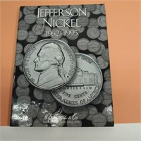 Jefferson Nickel Coin Book and Coins