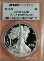 2013 W Silver Eagle/PR69DCAM
