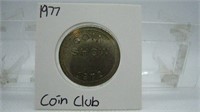 1977 Coin Club Token Carroll County