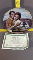 The fighting Seabees, John Wayne collectors plate