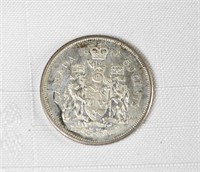 1964 - SILVER 50c CANADA  FIFTY CENT PIECE COIN