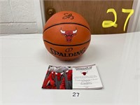 Autographed Chicago Bulls Basketball