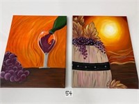 2 Canvas Paintings