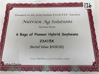 6 Bags of Pioneer Soybeans