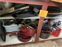 Cabinet Contents - Pots, Pans, Baking Sheets, Misc