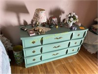 Painted Dresser and Contents