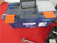 Tool box, John Deere rachet, misc rachets
