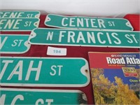 Street signs, Rand McNally Road Atlas 2000