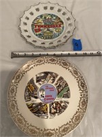Two ceramic plates