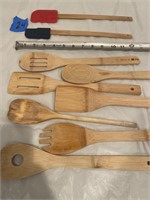 Wooden spatula kitchen set