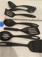 Plastic spatula kitchen set