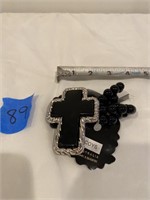 Beaded Cross bracelet - new