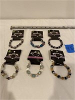Bracelets - lot of six