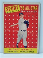 1959 Topps Sport Magazine Mickey Mantle