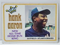 1974 Topps New All Time Home Run King Hank Aaron