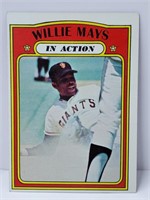 1972 Topps Willie Mays In Action