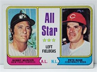1973 Topps All Star Bobby Murcer, Pete Rose
