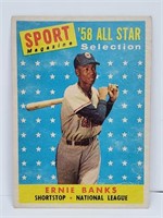 1959 Topps Sport Magazine Ernie Banks