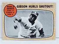 1968 Topps Gibson Hurls Shutout