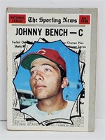 1970 Topps Sporting News Johnny Bench
