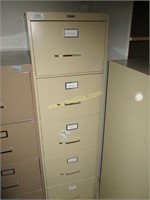 Metal file Cabinet, 5 Drawer Legal.