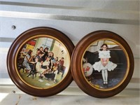 NORMAN ROCKWELL FRAMED PLATES