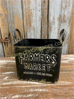 Black Farmers Market Tote  -  Metal