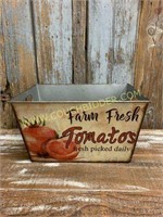 Farm Fresh Tomatoe Tin Box