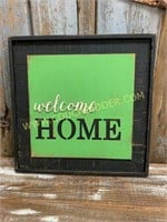 Wood Sign "WELCOME HOME"    New