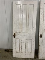 ANTIQUE DOOR WITH ARTISANAL KNOB - 32"X79"