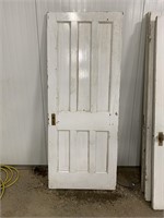 ANTIQUE DOOR WITH ARTISANAL KNOB - 32"X79"