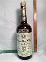 1 gallon Canadian Club whisky bottle