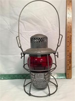 Vintage Adlake Kero 927 Railroad lantern red glass