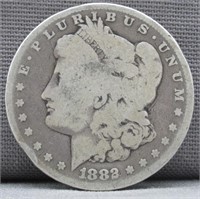 1882 Morgan Silver Dollar.