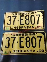 1969 Nebraska license plates, 1971 sticker