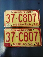 1972 Nebraska license plates, 1973 sticker