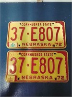 1972 Nebraska license plates, 1974, '75 sticker