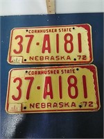 1972 Nebraska license plates, 1973, ' 75 sticker